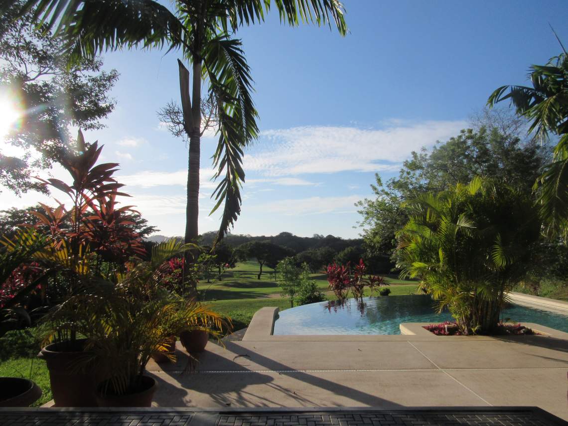 pool and golf course